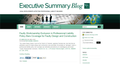 Desktop Screenshot of executivesummaryblog.com