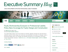 Tablet Screenshot of executivesummaryblog.com